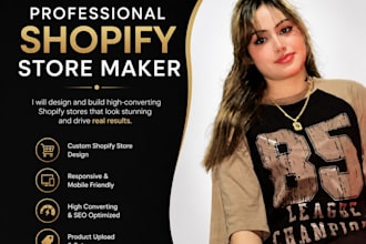 design a modern shopify ecommerce store