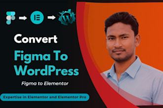 convert figma to wordpress or figma to elementor website