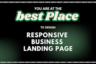 design and build a responsive business landing page