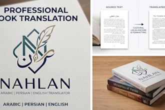 translate your books from arabic and persian to english