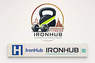 create an impressive gym fitness logo