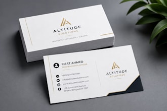 design premium business card with print ready files