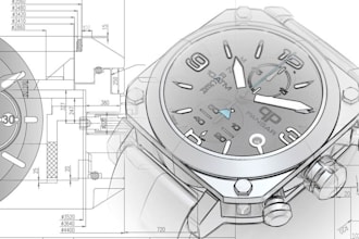 create 3d cad modeling for luxury wristwatch design, cnc dfm prototype