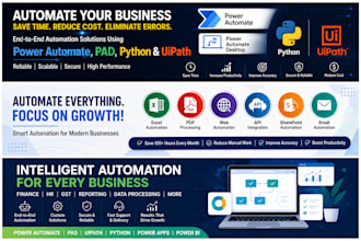 automate your business using power automate, pad, python and uipath