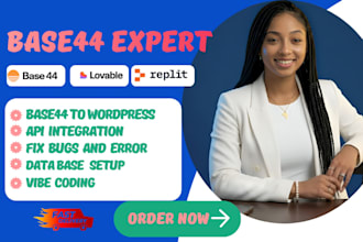 base44 bug fixing expert vibe coding  basee44 integration base44 to wordpress