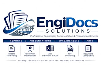 prepared engineering reports and technical documents