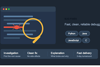 fix bugs in your python, java, javascript, c etc