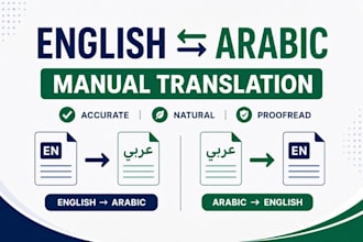 manually translate english to arabic and arabic to english