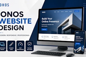 design, redesign, or develop a professional ionos website or wordpress website