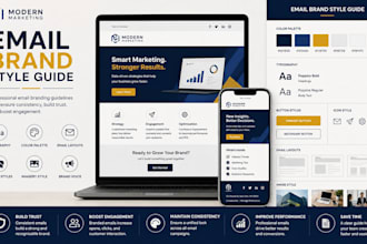 design a professional email brand style guide and design system