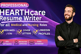 write a professional medical resume for healthcare jobs