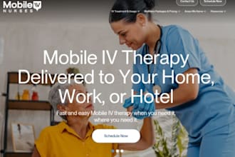 design wix mobile iv hydration website vitamin iv therapy vitamin drip website