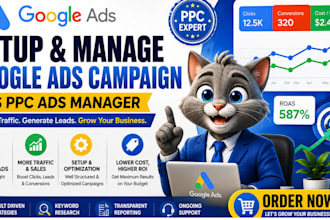 setup and manage google ads adwords ppc campaigns
