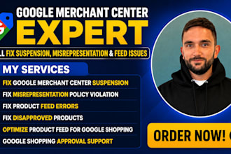fix gmc, merchant centre, fix suspension misrepresentation and product feed