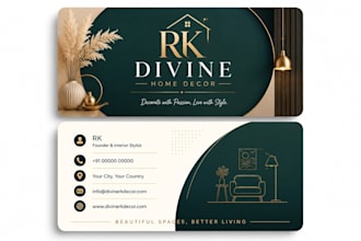 create modern and clean business card