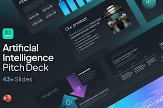 design GPU cloud pitch deck, ai infrastructure, llm investor presentation for vc