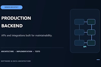 build a production rest API or backend integration