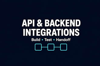build a production rest API or backend integration