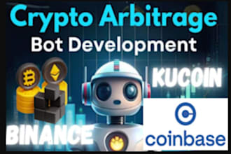 develop crypto arbitrage bot, triangular arbitrage bot, dex trading bot