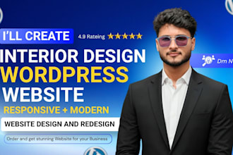 design interior design wordpress website responsive