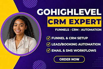 do gohighlevel setup, crm, and funnel automation for coaches