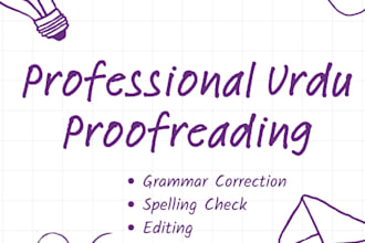 professional urdu proofreading services