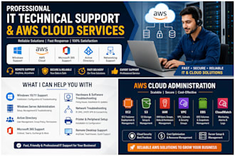 provide professional IT technical support and AWS cloud services