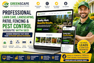 landscaping website lawn care website gardening website