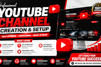 create and setup youtube channel