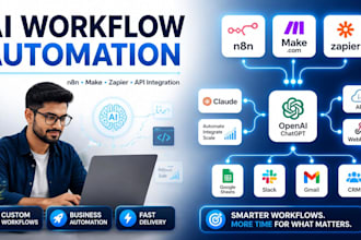 build ai workflow automation with n8n make zapier and chatgpt