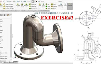 design mechanical products and technical engineering drawings in solidworks