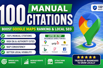 build manual USA and UK local citations for google maps SEO