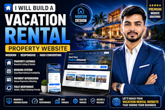 build a vacation rental property website