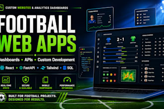 build a football web app or analytics dashboard