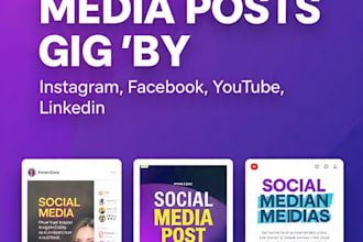 design social media posts and youtube thumbnails