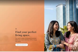 build a modern react js website with node js backend