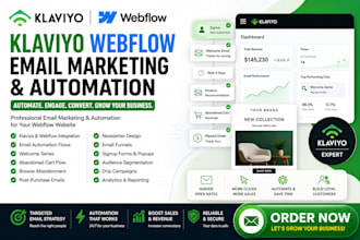setup klaviyo webflow email marketing webflow automation newsletter email funnel