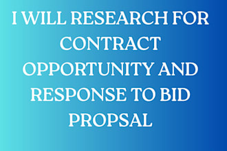 help with government contracts, rfp proposals, bids and tender responses