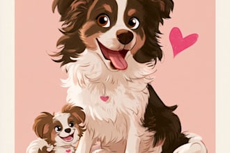 pet portrait into cute disney style