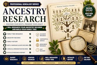 research your ancestry records and build your family tree
