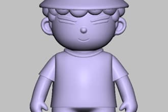 do 3d model disassembly and part design for action figures and toys