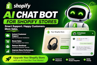 build a whatsapp ai chatbot for shopify order to support automation