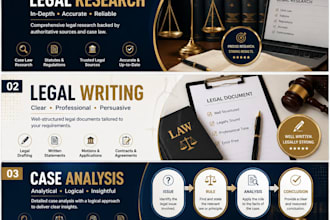 do legal research, case briefs and legal documents