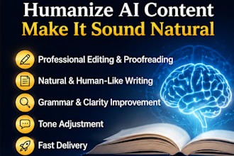 humanize ai content and edit chatgpt writing professionally