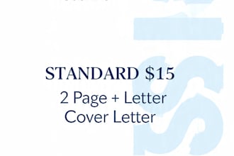design a professional modern resume and CV and cover letter
