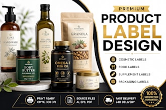 create professional product label and packaging design
