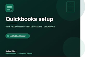 set up quickbooks and reconcile your bank accounts