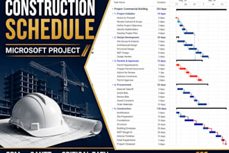 create a construction schedule in microsoft project