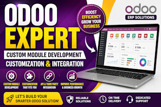 do custom odoo module development odoo erp customization and integration