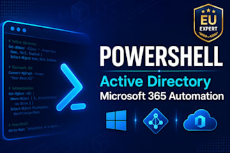 do secure powershell scripts for ad and m365